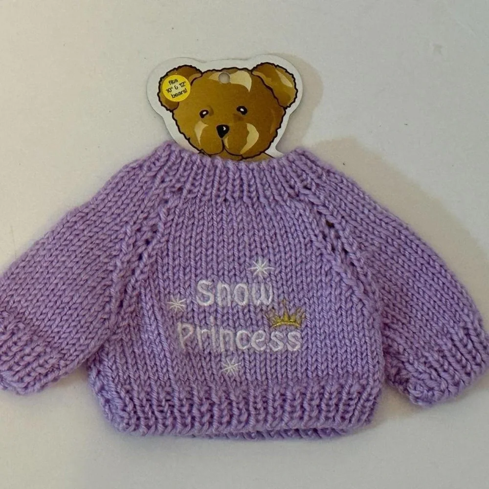 Vintage brand new purple Snow Princess sweater for a 10